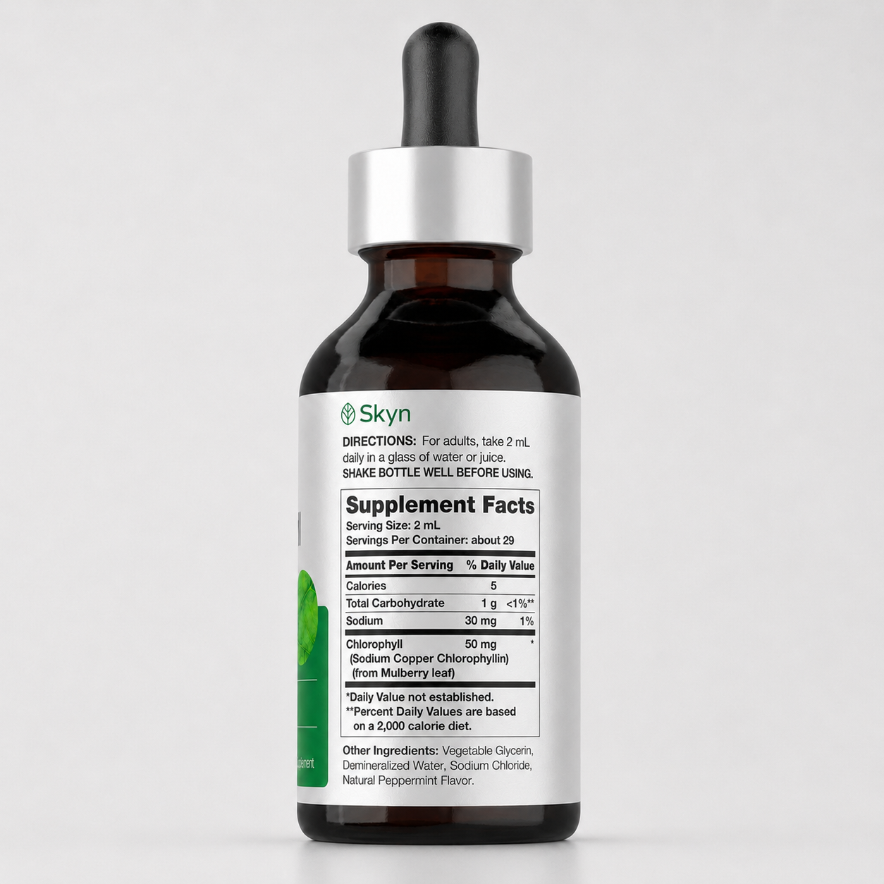 Liquid Chlorophyll Drops – Natural Daily Green Detox Supplement | Skyn